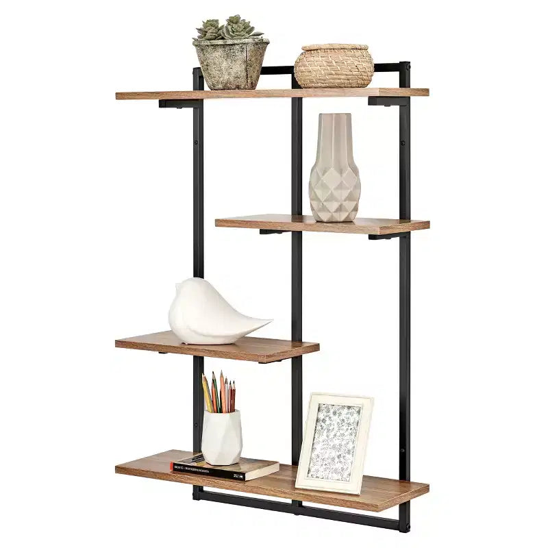 34.5 x 23.6 Rhodes 4 Tier Modern Floating Windowsill Wall Shelf Unit - Danya B.