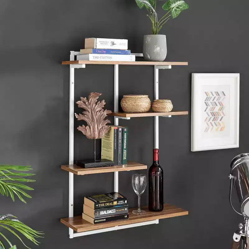 34.5 x 23.6 Rhodes 4 Tier Modern Floating Windowsill Wall Shelf Unit - Danya B.
