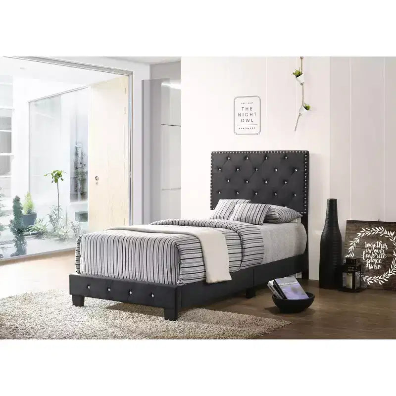 Passion Furniture Suffolk Twin Panel Bed
