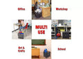 dbest products Quik Cart Stair Climber Wheeled Rolling Crate With Seat & Heavy Duty Collapsible Basket