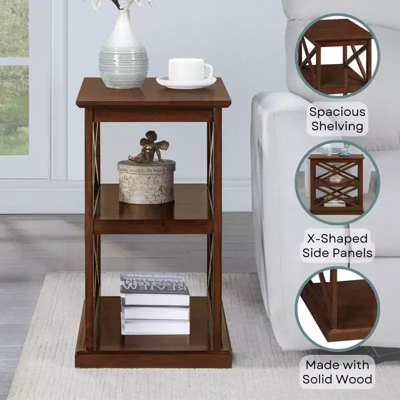 Coventry Chairside End Table with Shelves - Breighton Home