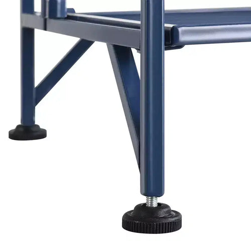 32.5 Extra Storage 3 Tier Folding Metal Corner Shelf - Breighton Home