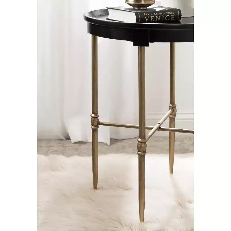 Kate and Laurel Valdi Round Side Table
