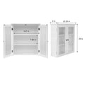 Teamson Home Connor Removable Wall Cabinet with Adjustable Shelves & 2 Glass Doors