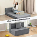Costway Folding Mattress with Pillow 6 Inch Tri-fold Sofa Bed with High-Density Foam