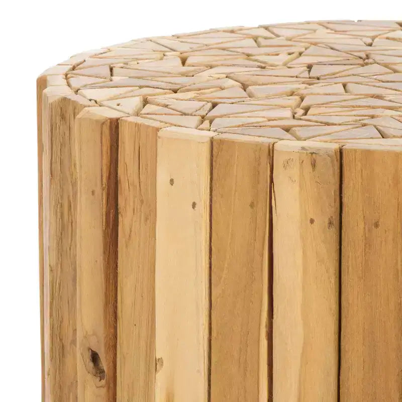 Richmond Round End Table - FOX1002A - Medium Oak - Safavieh Couture
