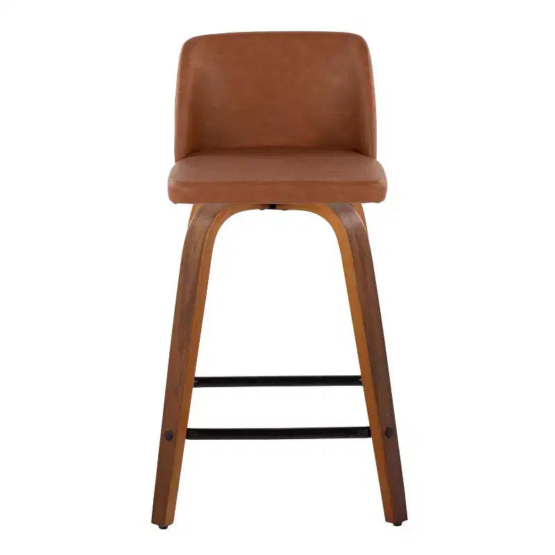 Set of 2 Toriano Low Counter Height Barstools - LumiSource