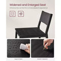 VASAGLE Bar Stools, Set of 2 Bar Chairs, Tall Bar Stools with Backrest, Industrial in Party Room