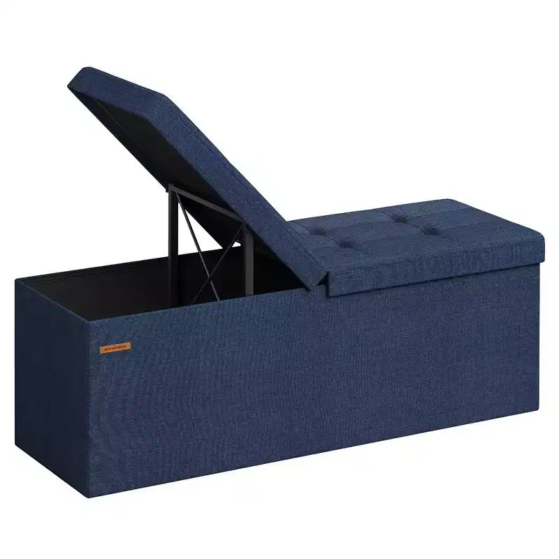 SONGMICS 43.3 Folding Storage Ottoman Bench Ottoman With Storage Chest