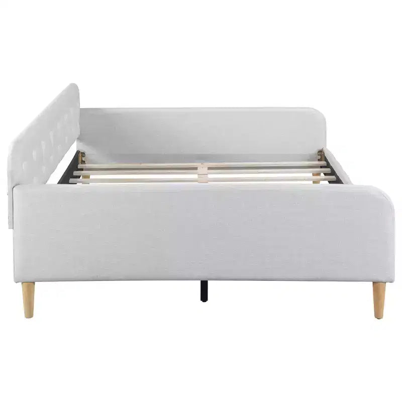 Full/Twin Size Upholstered Daybed with 4 Wood Support Legs-ModernLuxe