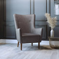 Fauteuil d'appoint crapaud commercial rembourré avec cadre et pieds en bois
