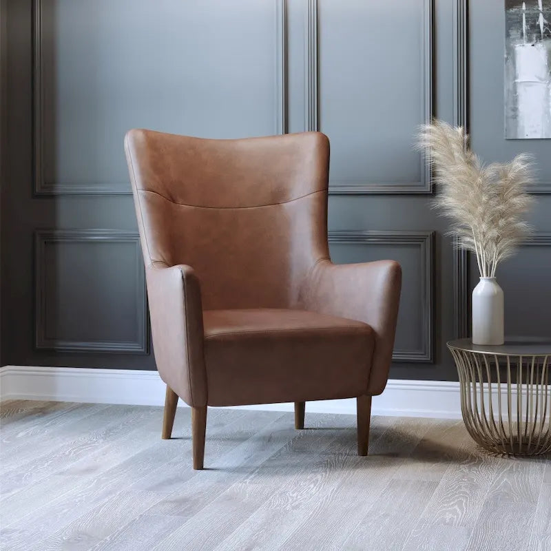 Fauteuil d'appoint crapaud commercial rembourré avec cadre et pieds en bois