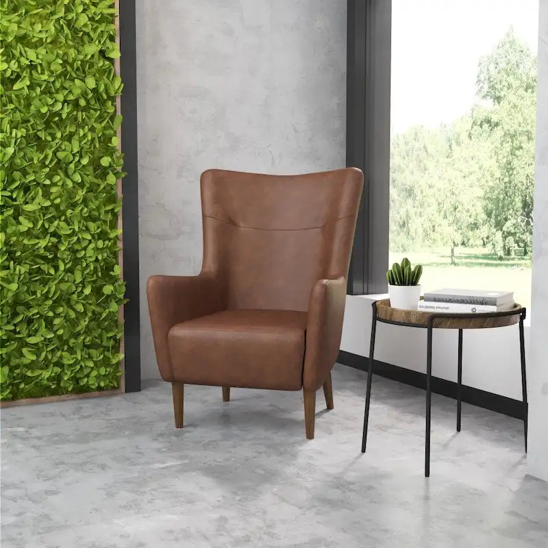Fauteuil d'appoint crapaud commercial rembourré avec cadre et pieds en bois