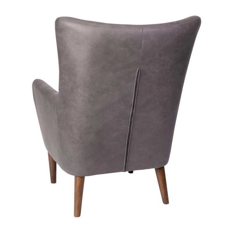 Fauteuil d'appoint crapaud commercial rembourré avec cadre et pieds en bois
