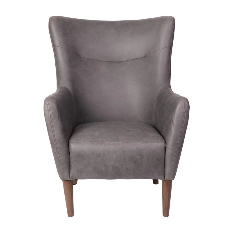 Fauteuil d'appoint crapaud commercial rembourré avec cadre et pieds en bois