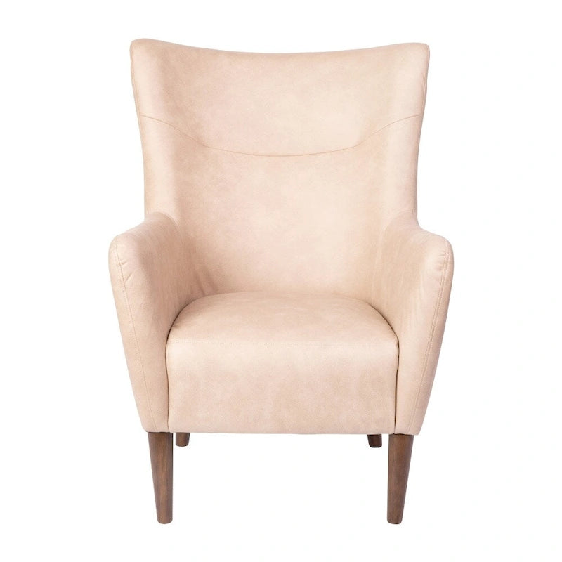 Fauteuil d'appoint crapaud commercial rembourré avec cadre et pieds en bois