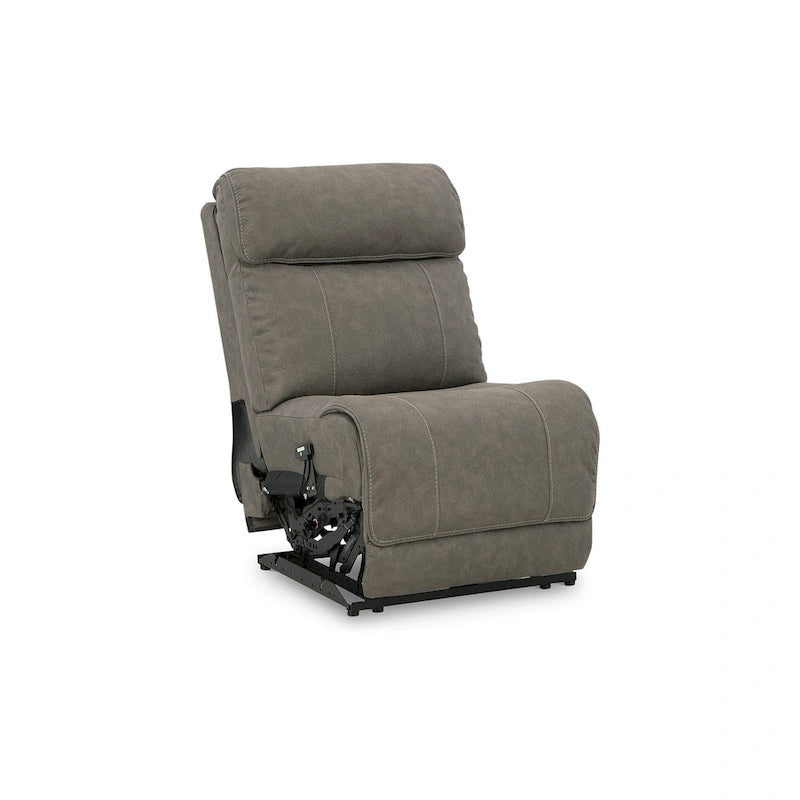 Ensemble de canapé modulaire électrique 5 pièces gris — L131 x P131 x H42