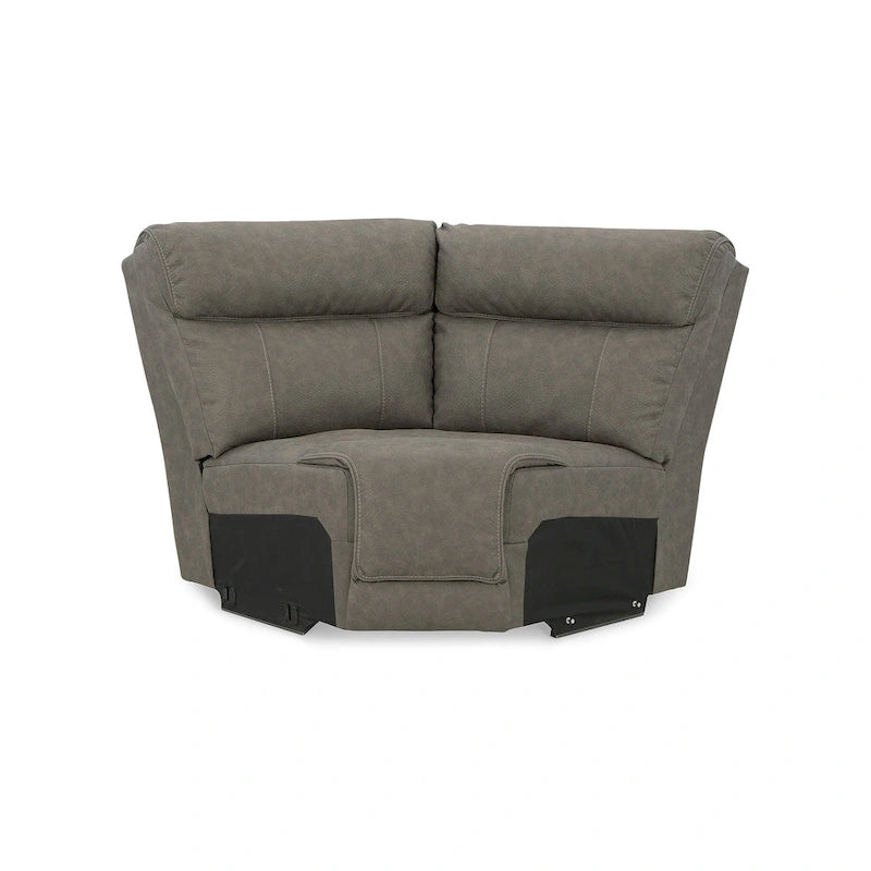 Ensemble de canapé modulaire électrique 5 pièces gris — L131 x P131 x H42
