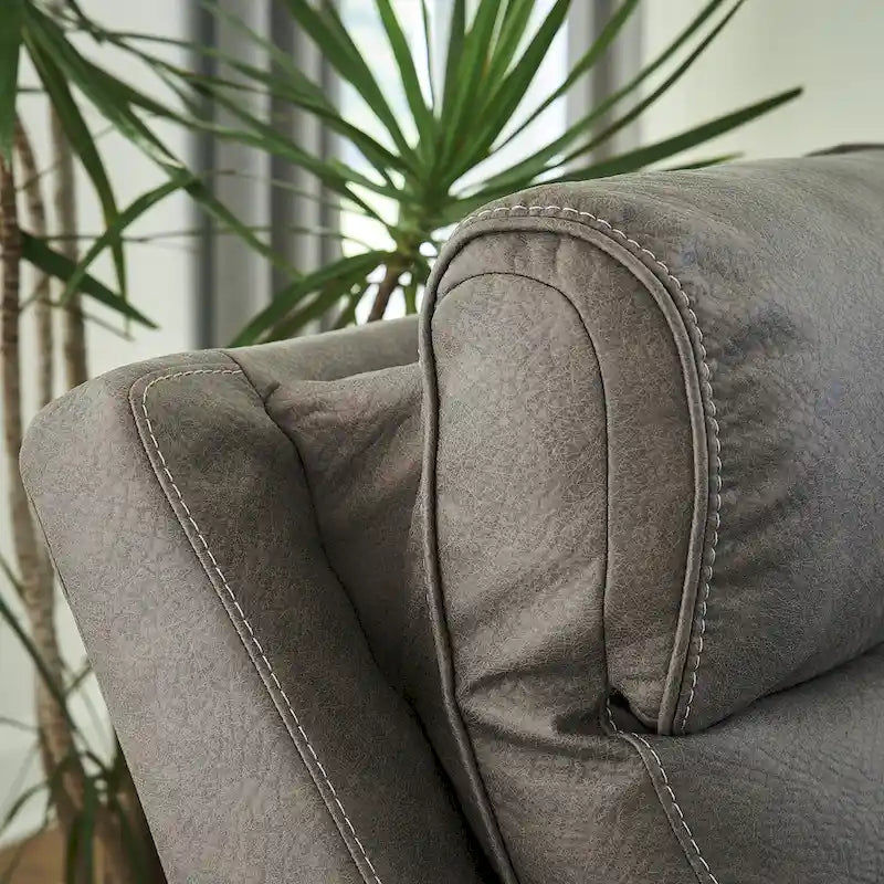 Ensemble de canapé modulaire électrique 5 pièces gris — L131 x P131 x H42