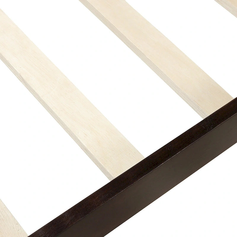 Lit plateforme en bois - Cadre de lit simple - Sommier à lattes