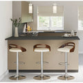 Tabourets de bar réglables (avec repose-pieds ovales, lot de 2)