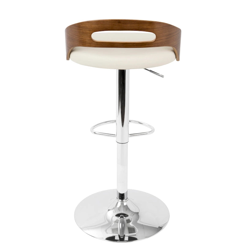 Tabourets de bar réglables (avec repose-pieds ovales, lot de 2)