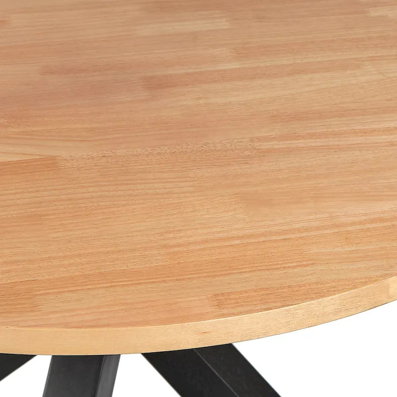 Table à manger sur pied croisé