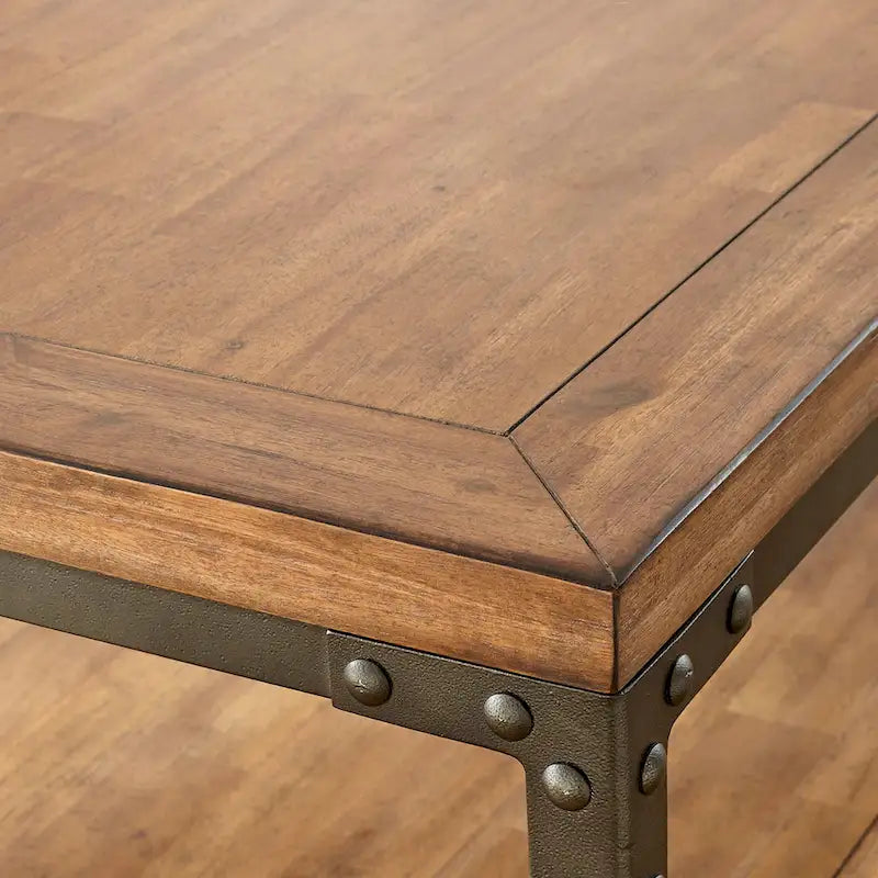 Console en bois et métal de style industriel