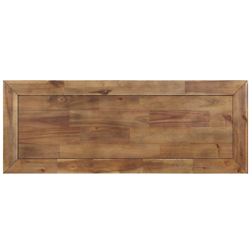 Console en bois et métal de style industriel