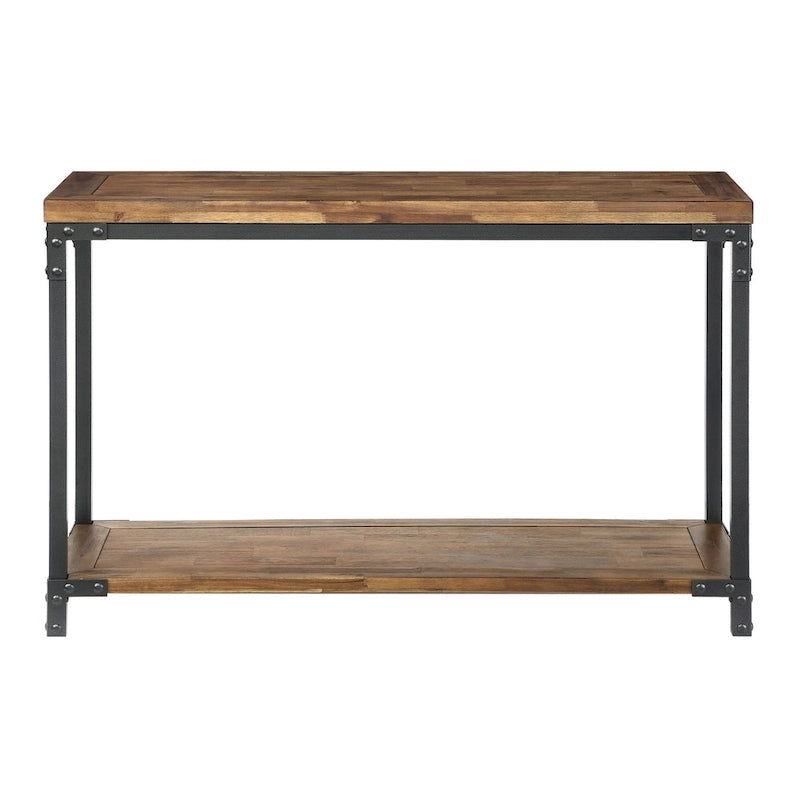 Console en bois et métal de style industriel