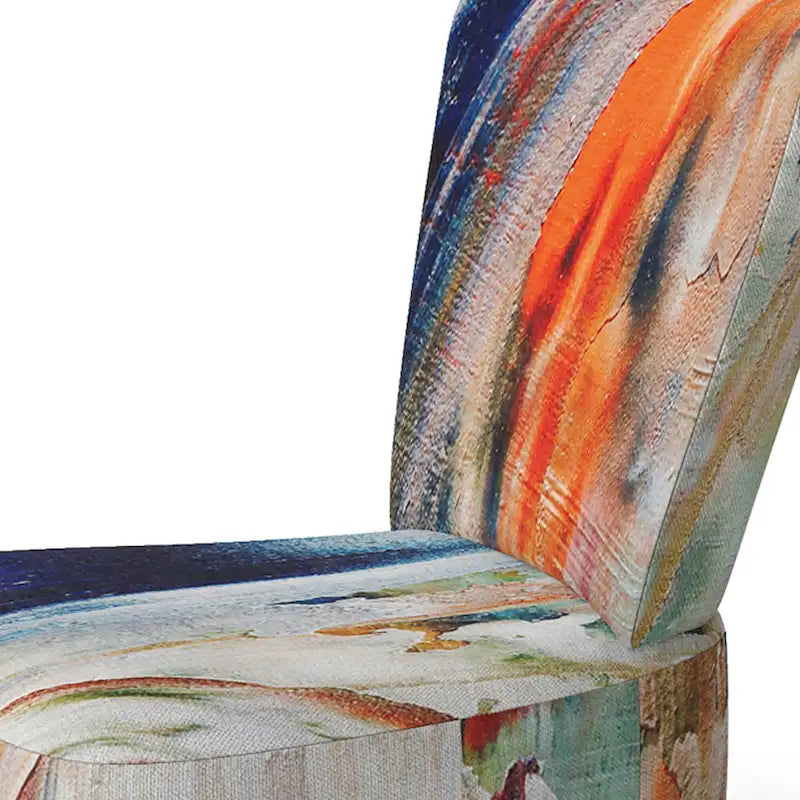 Fauteuil d'appoint et fauteuil rembourrés modernes Colorful Abstract Painting Strokes II