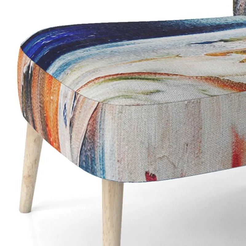 Fauteuil d'appoint et fauteuil rembourrés modernes Colorful Abstract Painting Strokes II