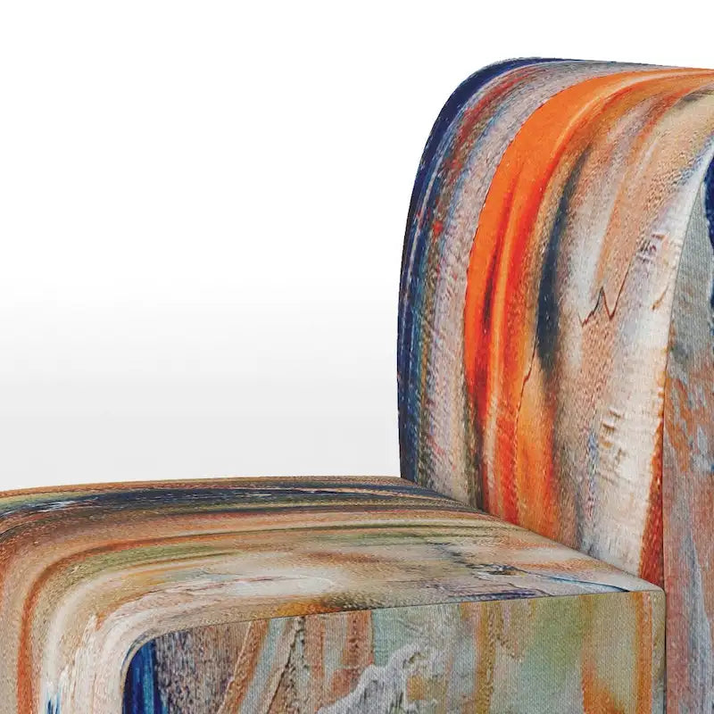 Fauteuil d'appoint et fauteuil rembourrés modernes Colorful Abstract Painting Strokes II