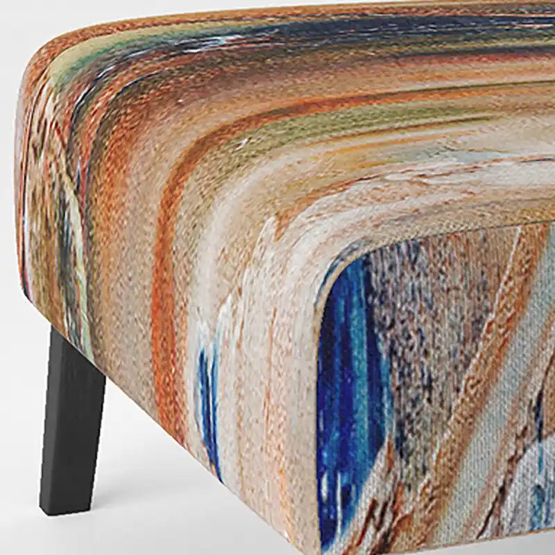 Fauteuil d'appoint et fauteuil rembourrés modernes Colorful Abstract Painting Strokes II