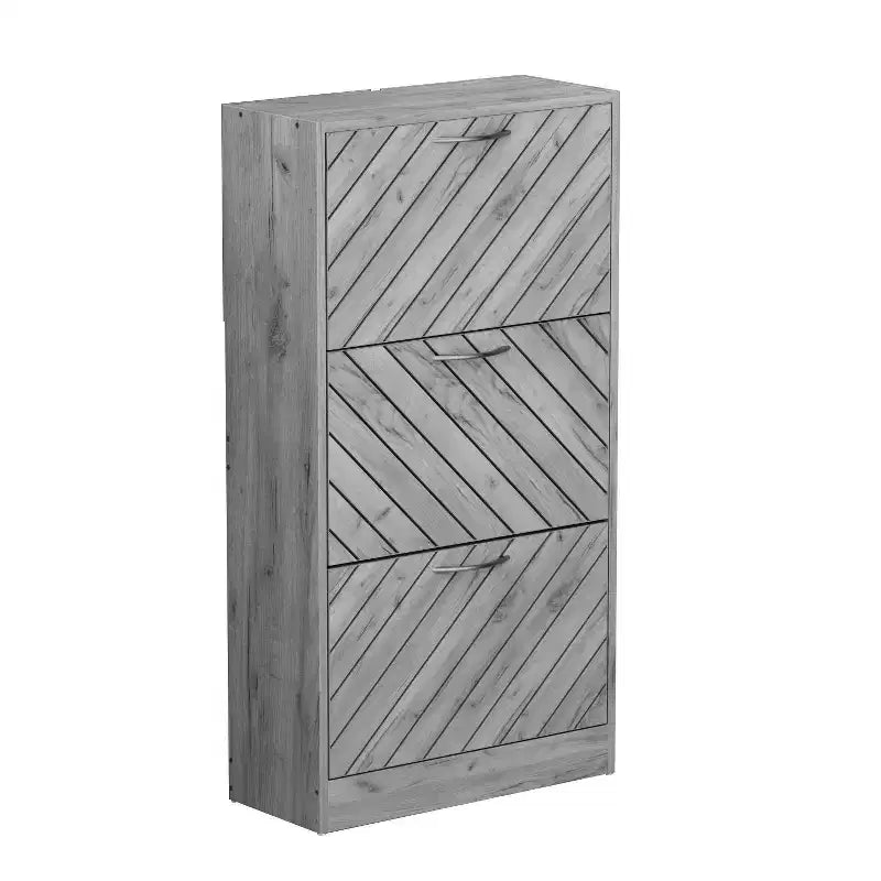 Famapy 3-Tiers Entryway Shoe Cabinet With Flipped Drawers