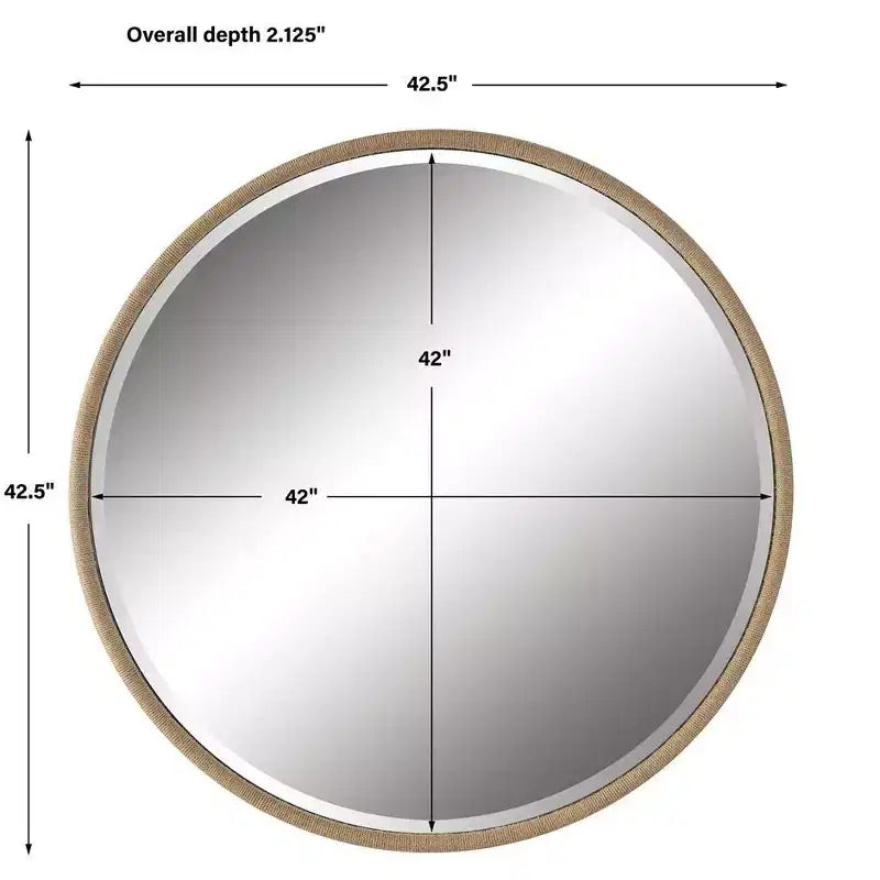 Uttermost Ranchero Natural Rope Round Mirror