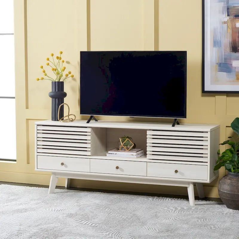 Meuble TV/multimédia 3 tiroirs (téléviseur à écran plat de 65 po)