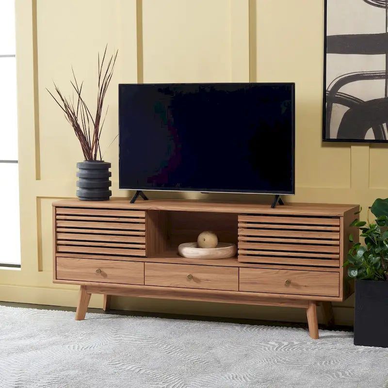 Meuble TV/multimédia 3 tiroirs (téléviseur à écran plat de 65 po)