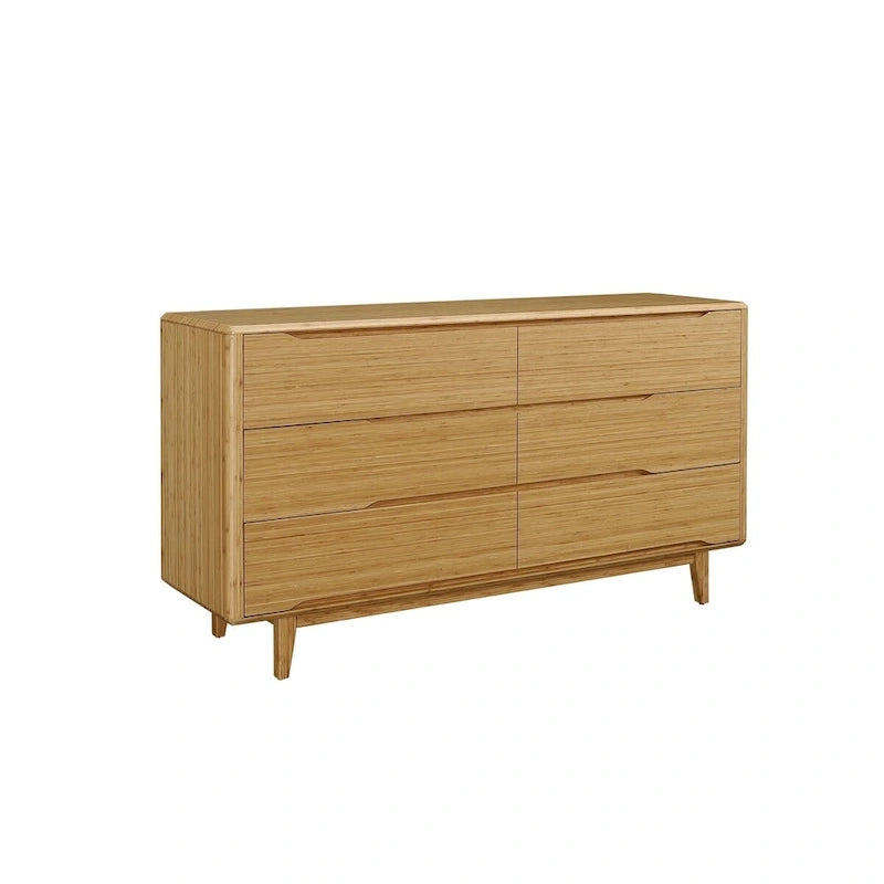 Ensemble de chambre Queen 4 pièces avec plateforme et commode couleur dorée