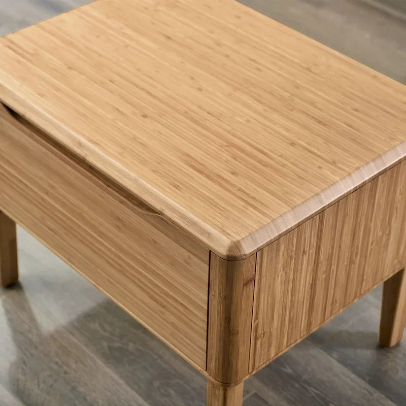 Ensemble de chambre Queen 4 pièces avec plateforme et commode couleur dorée