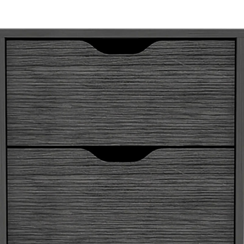 Commode de rangement verticale minimaliste vintage à 5 tiroirs