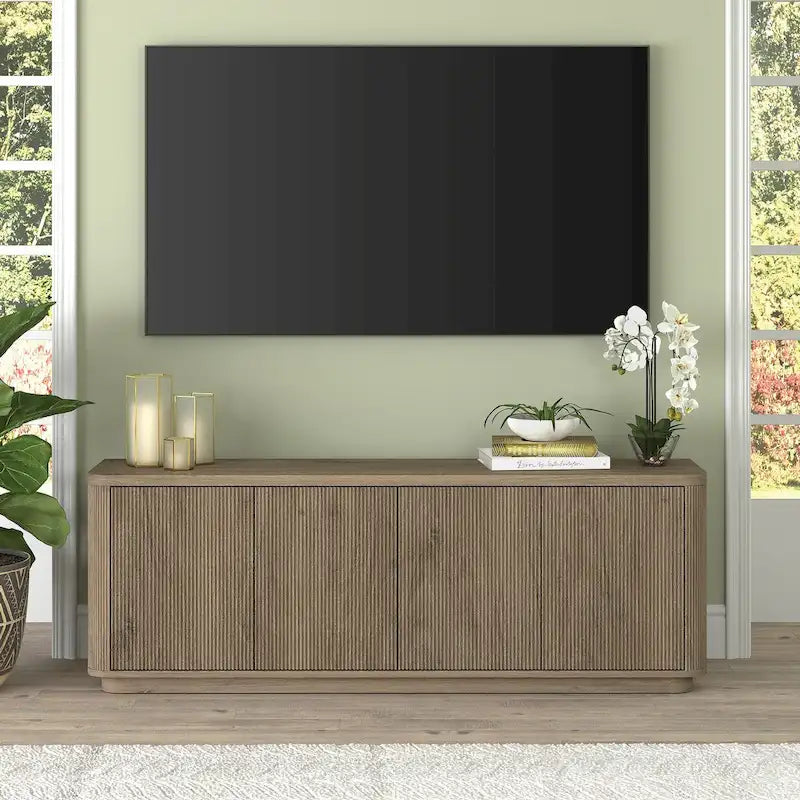 Meuble TV rectangulaire pour téléviseurs jusqu'à 75 po - 68 po de large