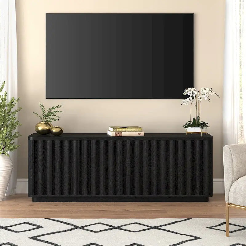 Meuble TV rectangulaire pour téléviseurs jusqu'à 75 po - 68 po de large