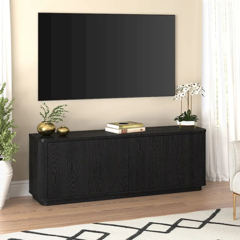 Meuble TV rectangulaire pour téléviseurs jusqu'à 75 po - 68 po de large
