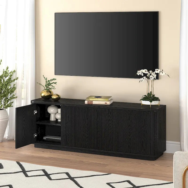 Meuble TV rectangulaire pour téléviseurs jusqu'à 75 po - 68 po de large