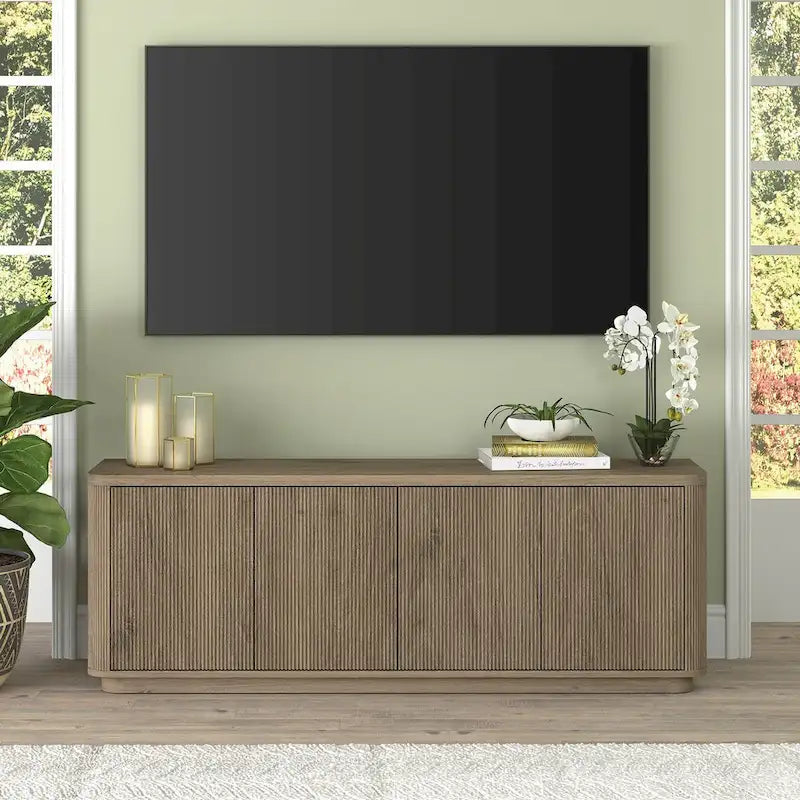 Meuble TV rectangulaire pour téléviseurs jusqu'à 75 po - 68 po de large