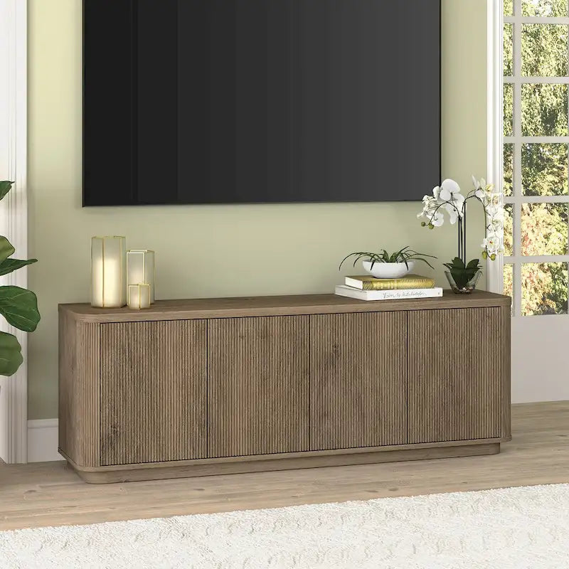 Meuble TV rectangulaire pour téléviseurs jusqu'à 75 po - 68 po de large