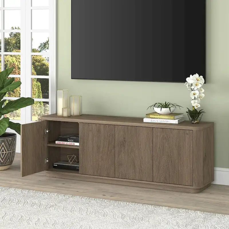 Meuble TV rectangulaire pour téléviseurs jusqu'à 75 po - 68 po de large
