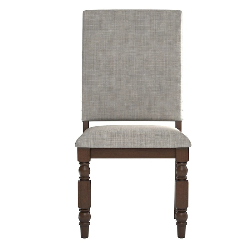 Chaises de salle à manger capitonnées avec garniture cloutée (lot de 2)